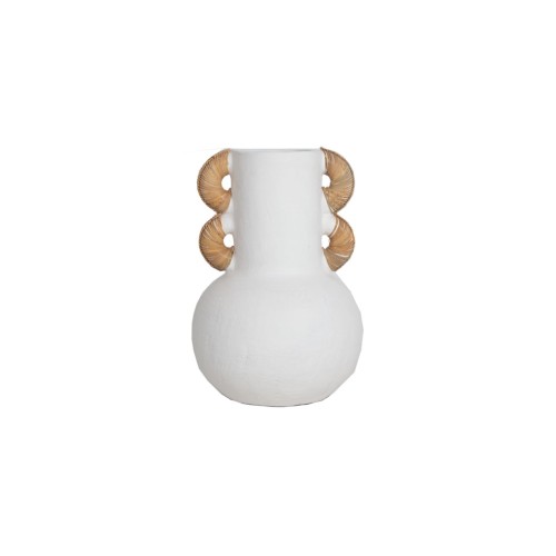 img-Διακοσμητικό Βάζο Kore White (30x43) Soulworks 0750017