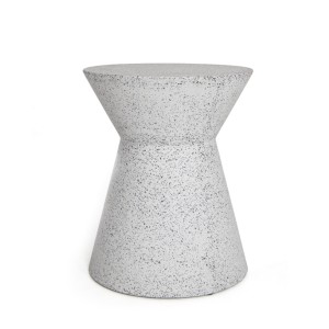 img-Σκαμπό Biella Terazzo Grey Black (35x35x44) Soulworks 0800001