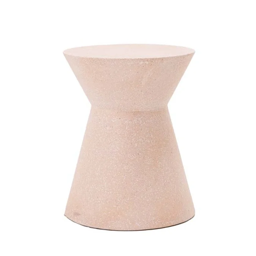 Σκαμπό Biella Terazzo Pink White (35x35x44) Soulworks 0800002