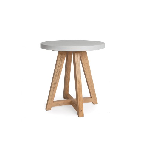 img-Τραπέζι Bistro Noria Terazzo White (70x70x75) Soulworks 0800019