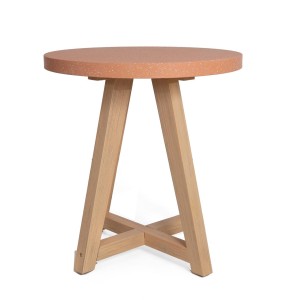 img-Τραπέζι Bistro Noria Terazzo Pink White (70x70x75) Soulworks 0800021