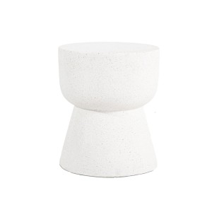 img-Σκαμπό Rieti Terazzo White Round (37x37x48) Soulworks 0800045