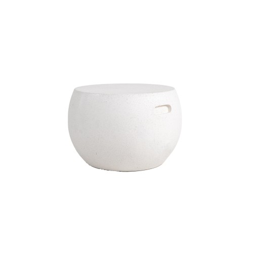 img-Τραπέζι Καθιστικού Rieti Terazzo White Round (44x44x34) Soulworks 0800047