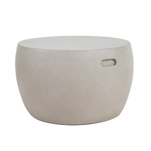 img-Τραπέζι Καθιστικού Randel Grey Round (60x60x39) Soulworks 0800052