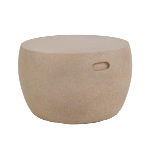 img-Τραπέζι Καθιστικού Randel Sand Round (60x60x39) Soulworks 0800056