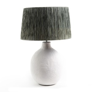 img-Επιτραπέζιο Φωτιστικό Fajra Raffia White Green (39x39x62) Soulworks 0880007