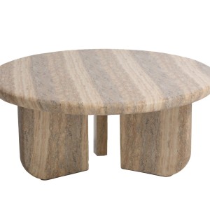 img-Τραπέζι Καθιστικού Frey Travertine (91x91x38) Soulworks 0910011