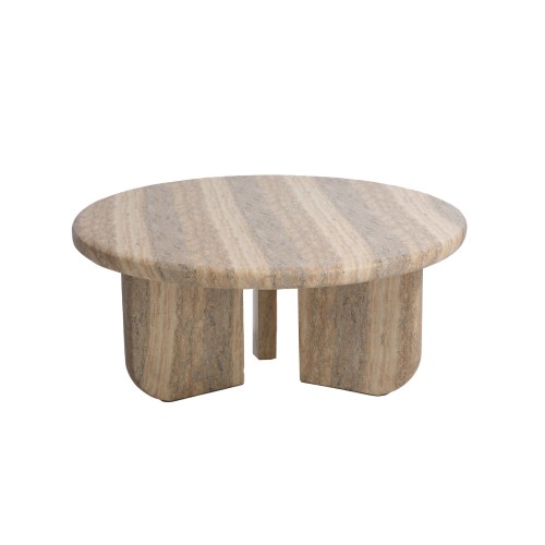 img-Τραπέζι Καθιστικού Frey Travertine (91x91x38) Soulworks 0910011
