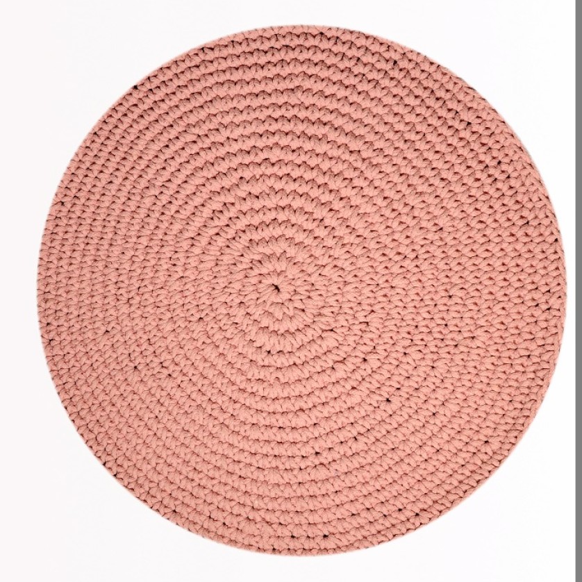 RING 160X160 ΤΑΠ.ROUND COTTON ΙΝΔΙΑΣ 152-0-256-55143-055